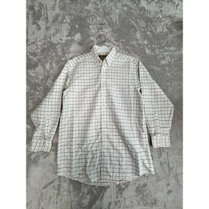 Gold Label Roundtree & Yorke Collegiate Men's‎ Plaid Checkered Shirt